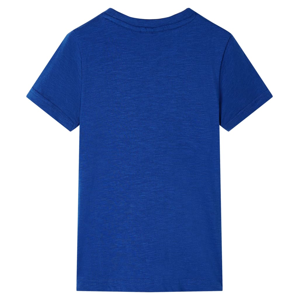 Camiseta infantil azul oscuro 92