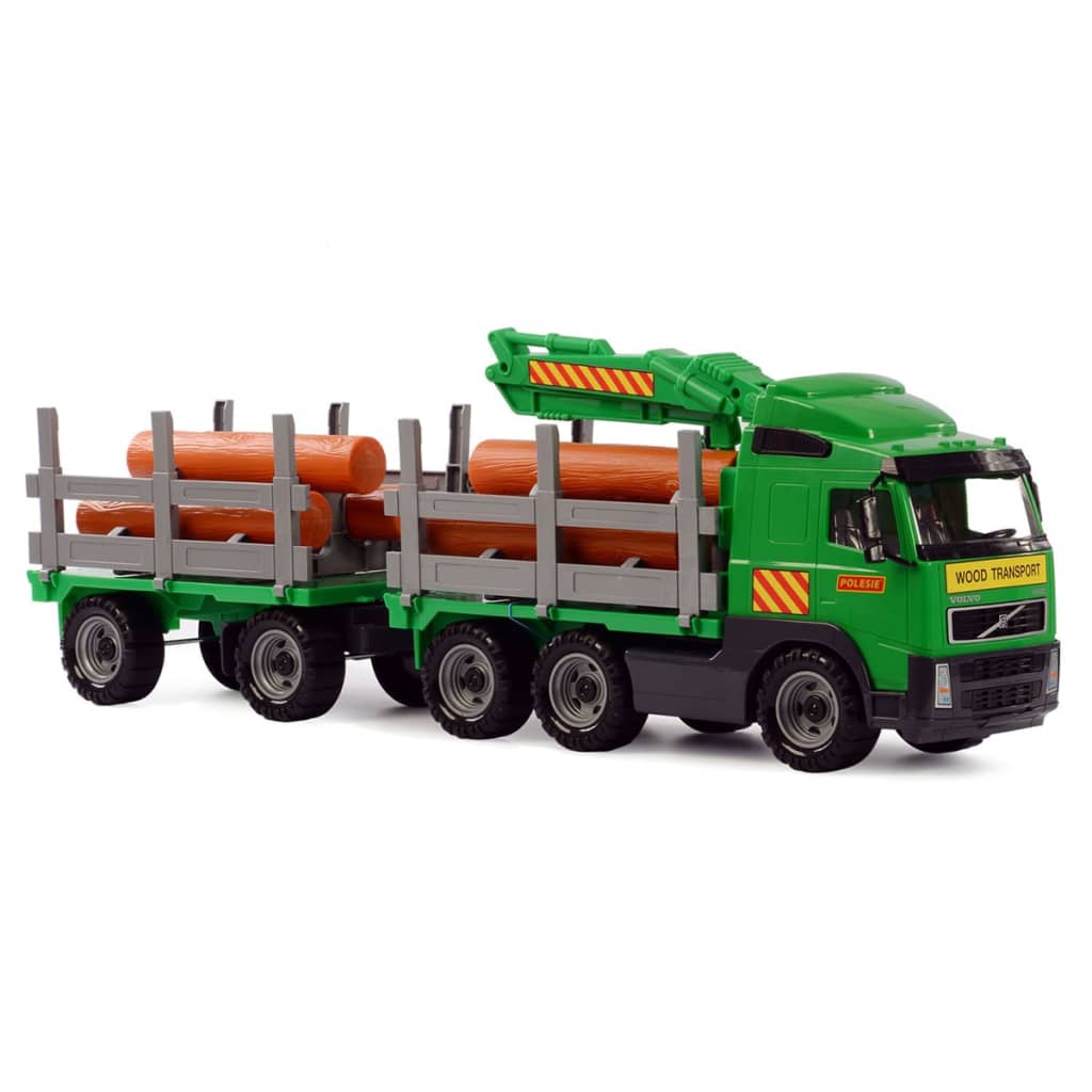 Polesie Juguete camión de transporte madera remolque Volvo 78x19x25 cm