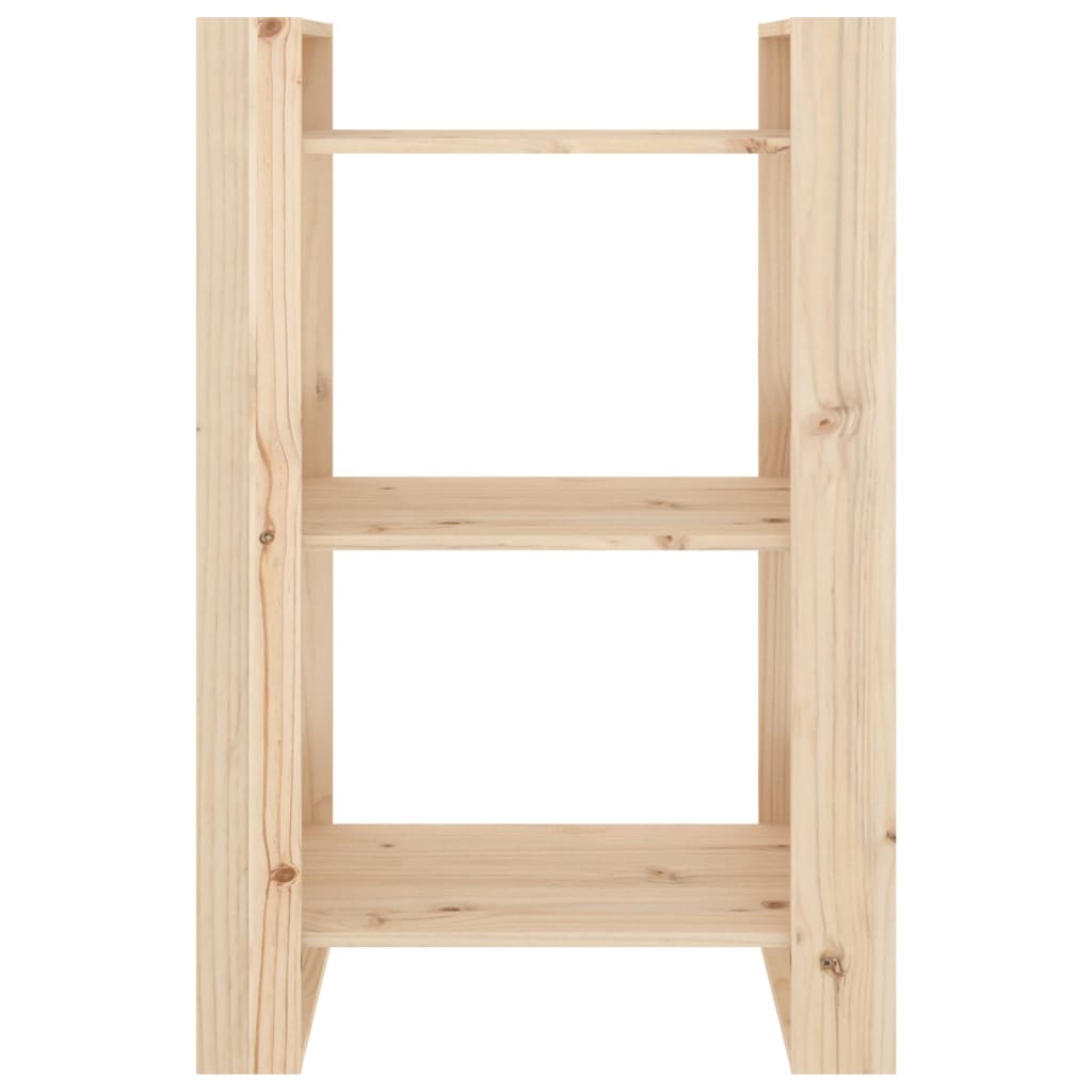 vidaXL Estantería/divisor de espacios madera maciza pino 60x35x91 cm