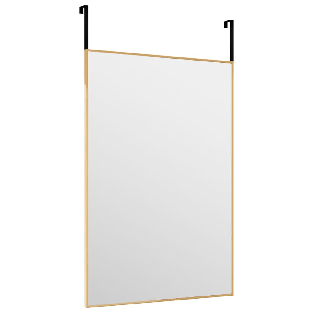 vidaXL Espejo de puerta cristal y aluminio dorado 40x60 cm