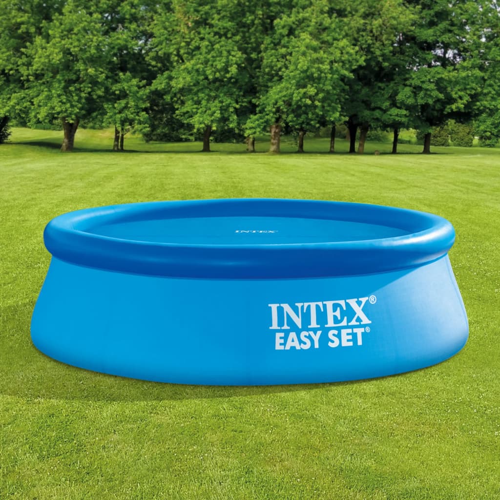 Intex Cubierta de piscina solar polietileno azul 206 cm